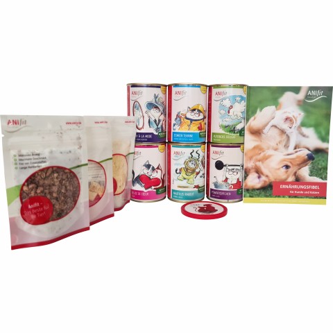 Katze Nassfutter Schnupperpaket Katzen 400g 1 Paket mit verschiedenen Sorten / Testpackungen -1- Anifit