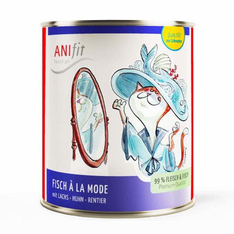 Cat Wet pet food Fisch à la Mode 810g 6 Piece -1- Anifit