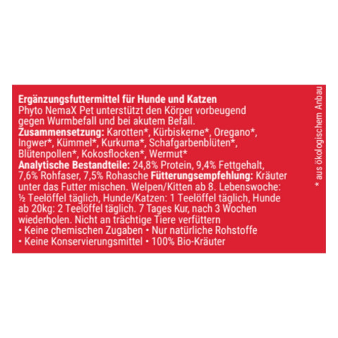 Hund Katze Nahrungsergänzungen Phyto NemaX Pet 140g 1 Stück -3- Anifit